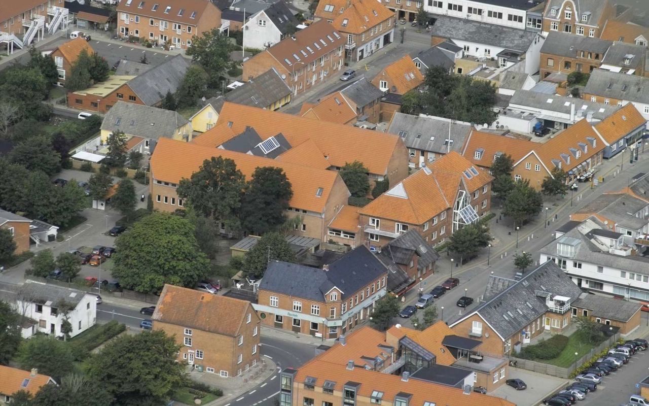 Lejligheds blokke set fra luften