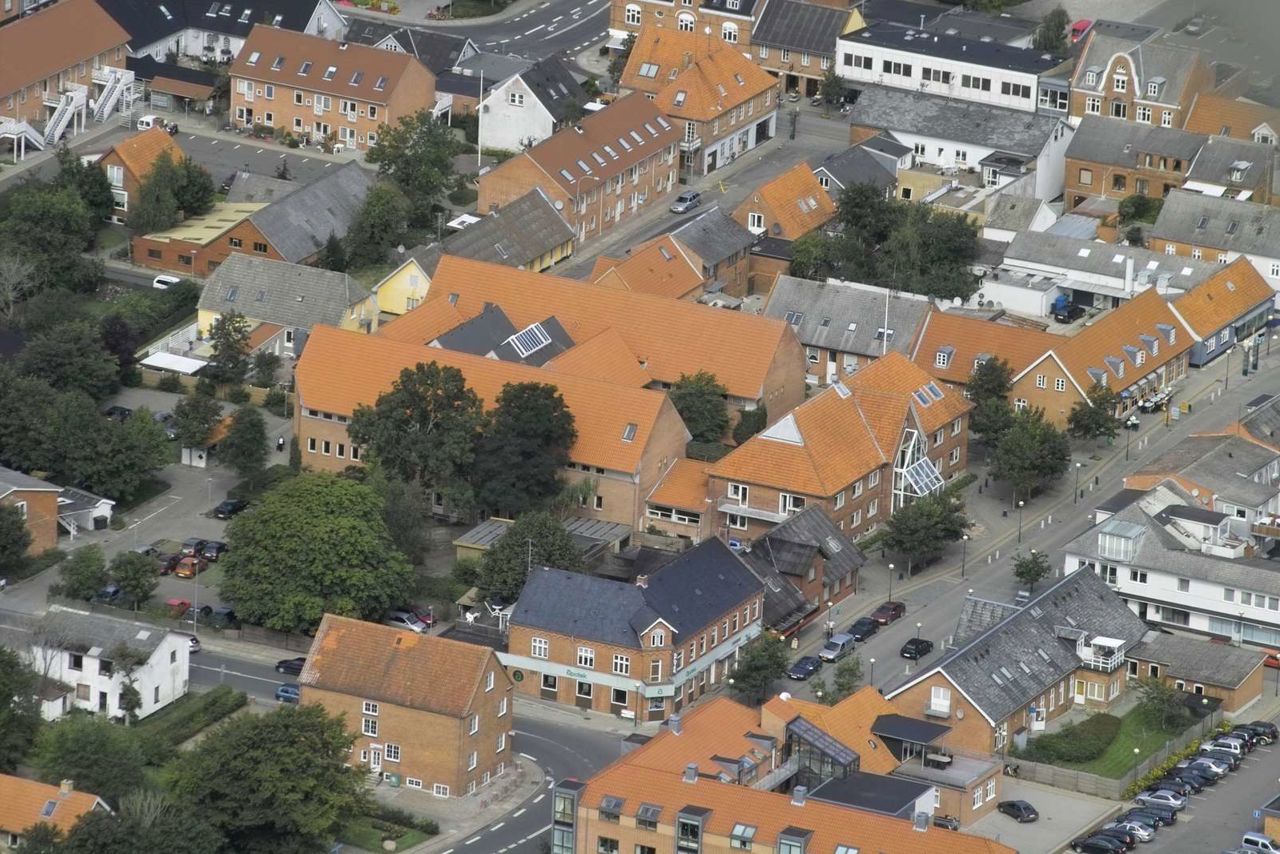 Lejligheds blokke set fra luften