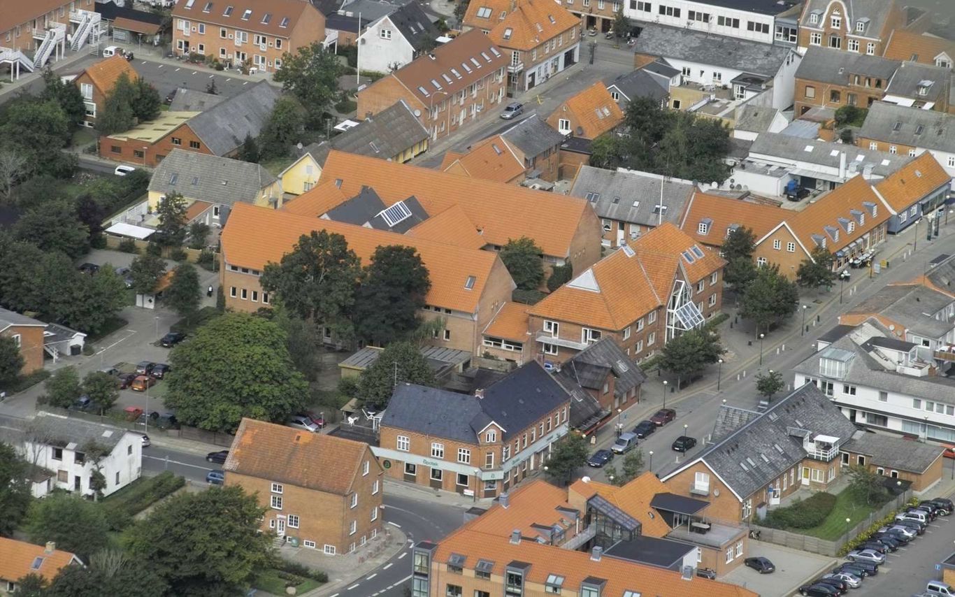 Lejligheds blokke set fra luften