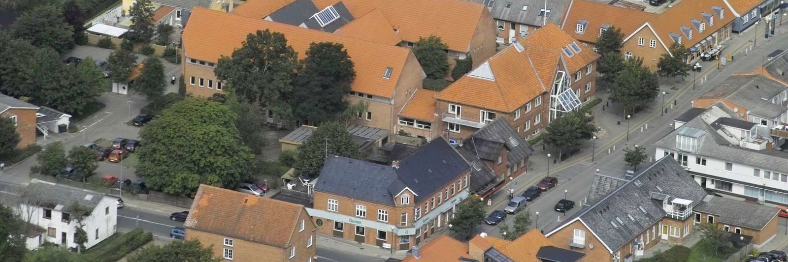 Lejligheds blokke set fra luften