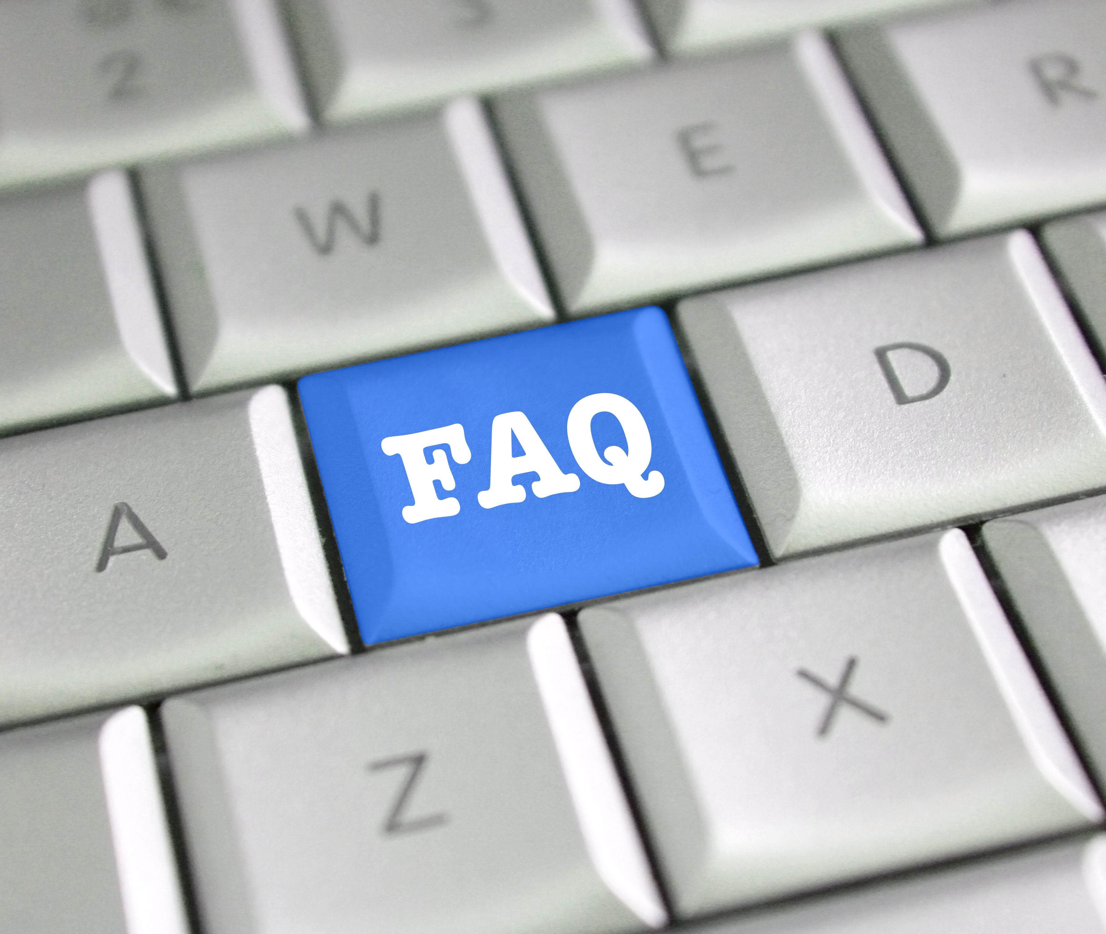 FAQ tast på tastatur