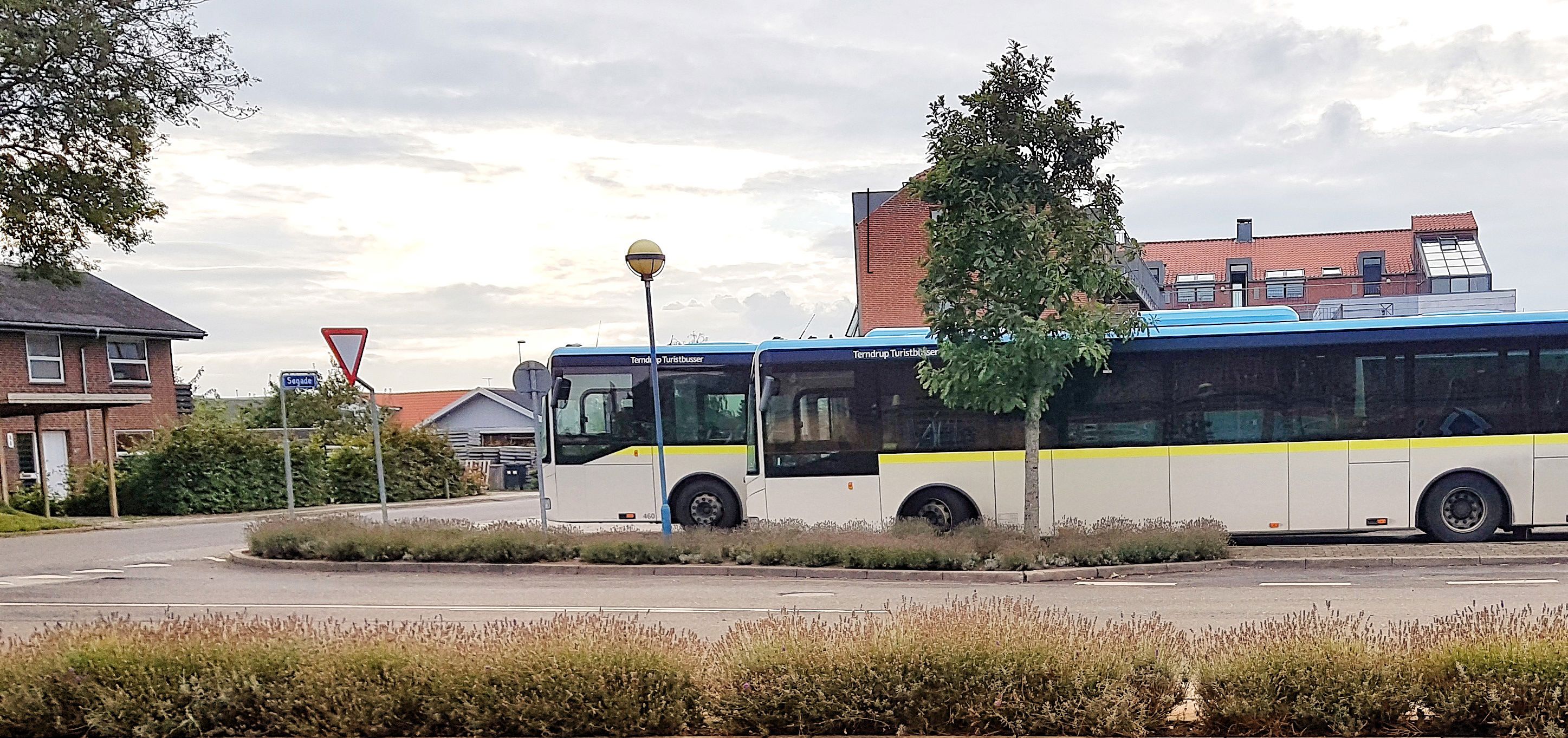 bus i rundkørsel