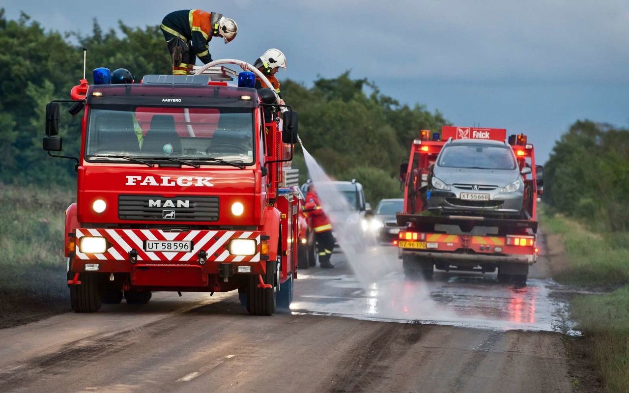 Brandbil og autohjælp