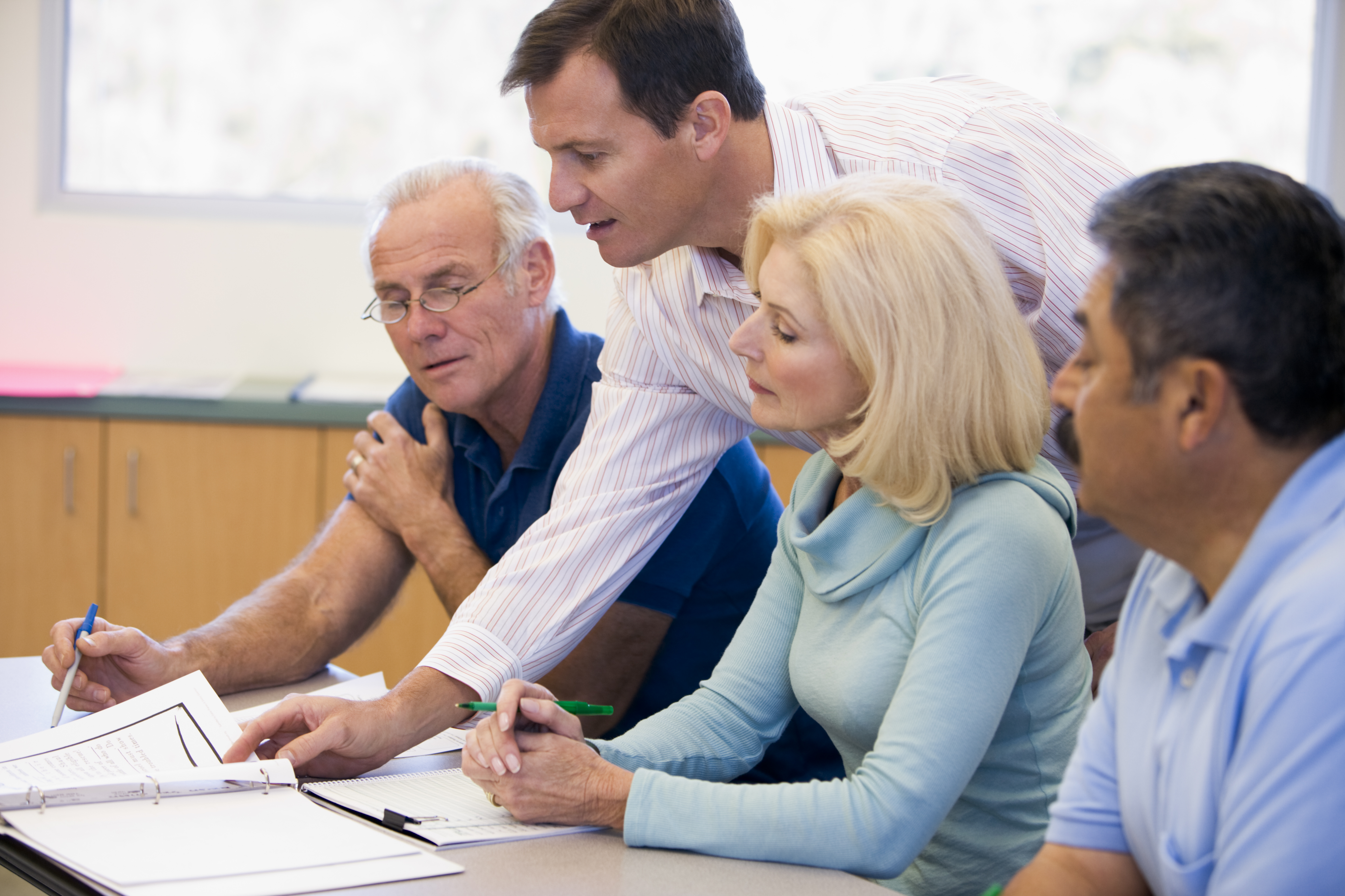 Voksne der undervises