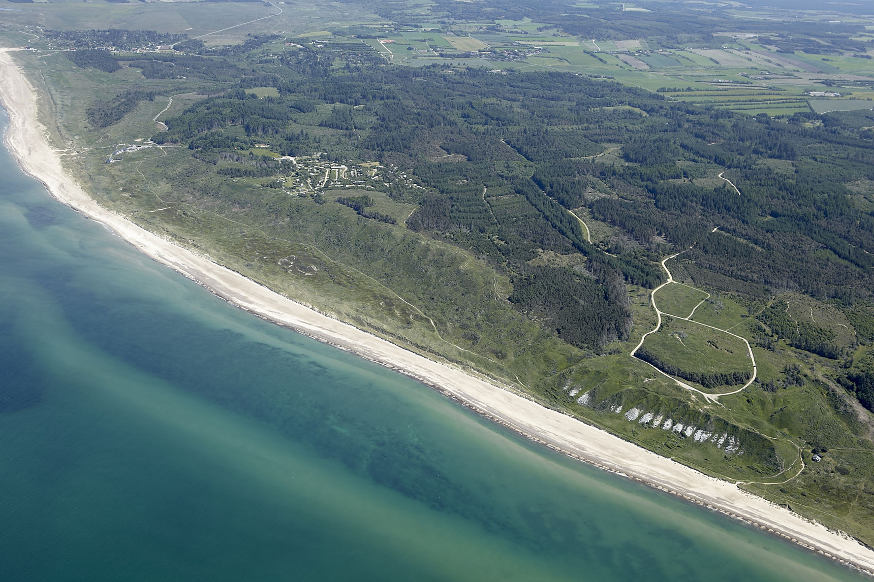 Luftbillede kystlinje