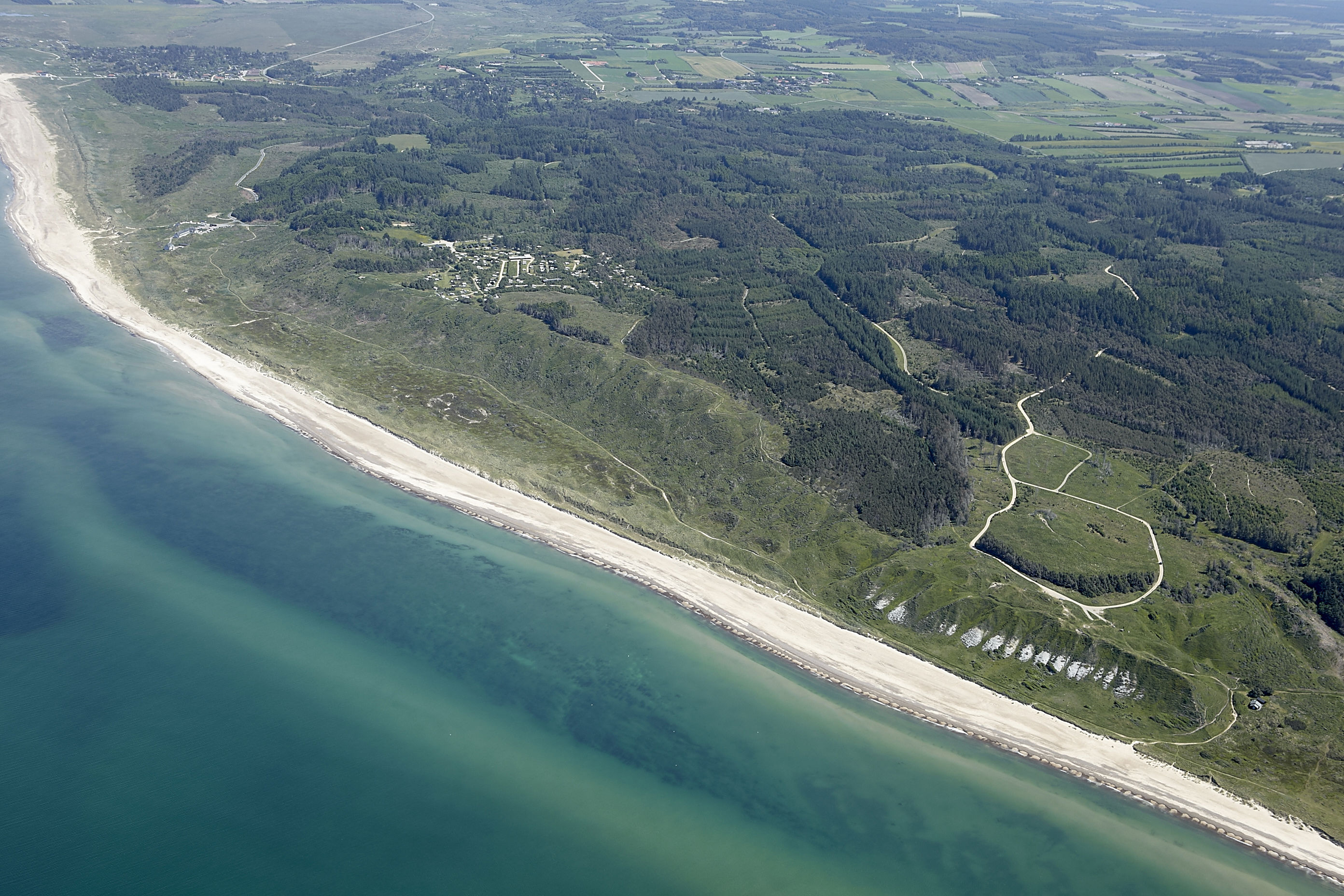 Luftbillede kystlinje