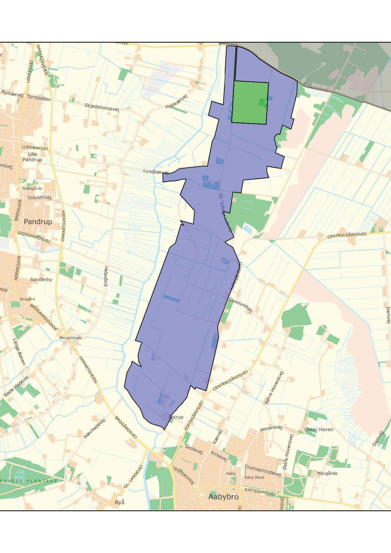 Oversigtskort Energiparken ved Rendbæk Øst / Toftegårdsvej