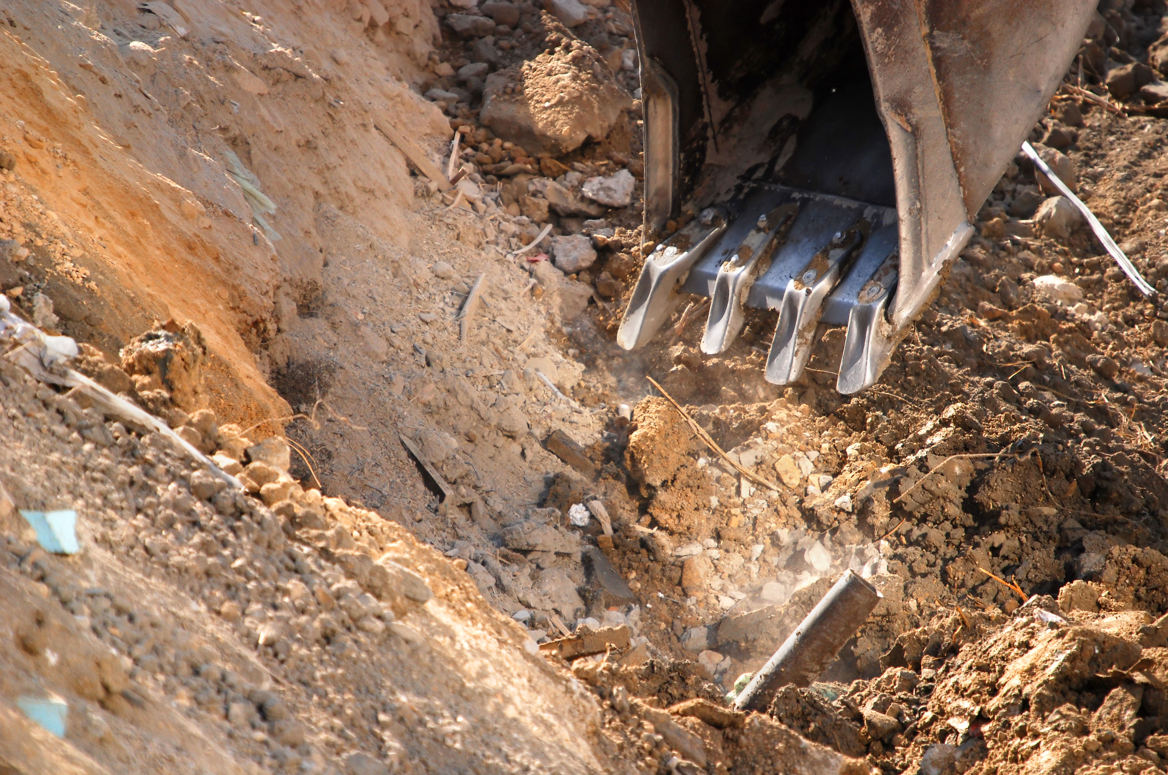 Jord graves med gravko