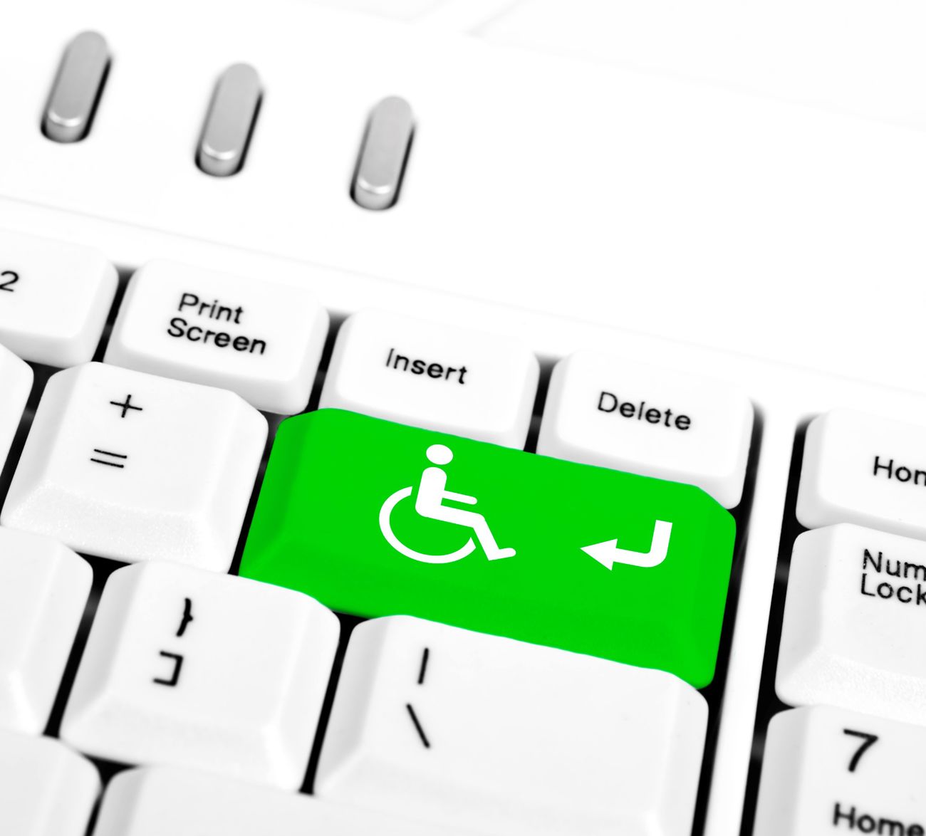 Handicaplogo tast i tastatur