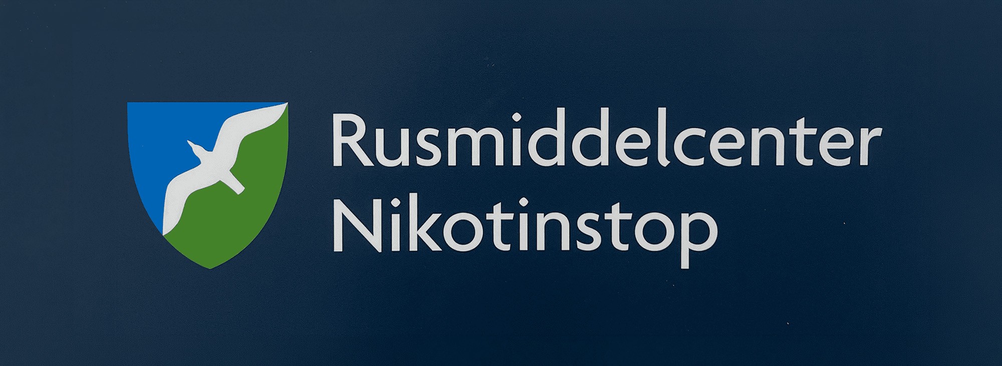 Skilt Rusmiddelcenter Nikotinstop