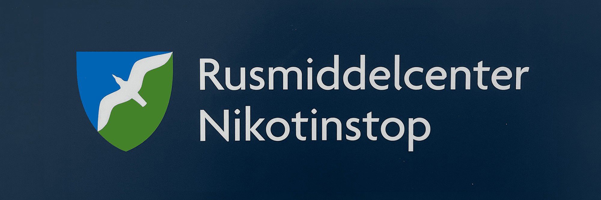 Skilt Rusmiddelcenter Nikotinstop