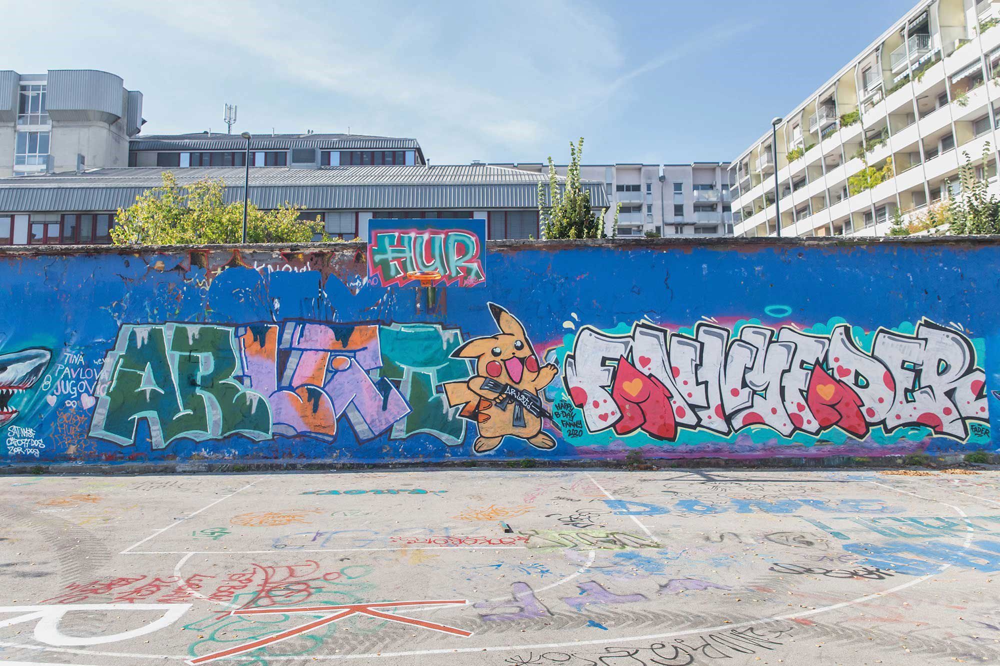 graffiti på mur