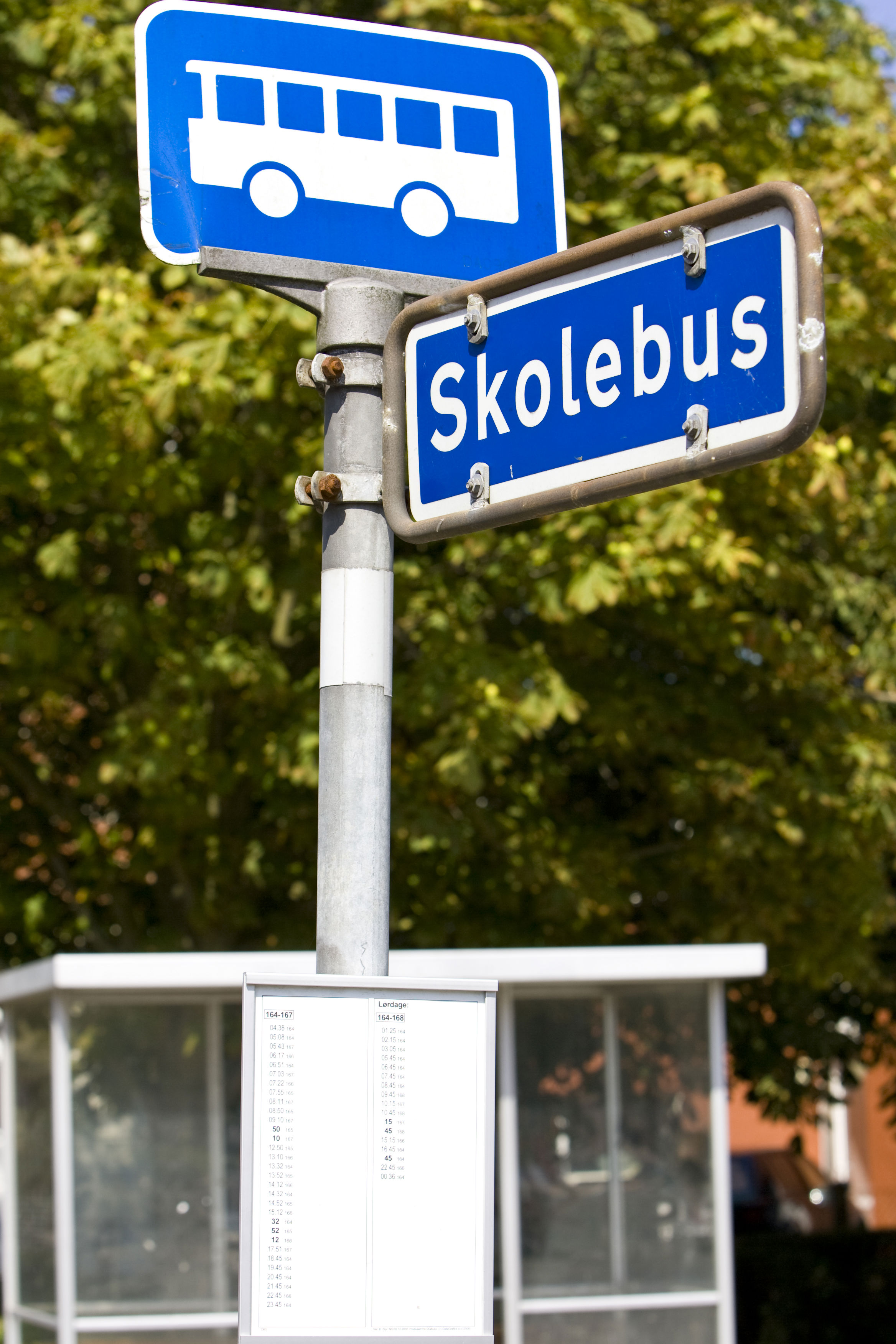 skolekørsel skilt
