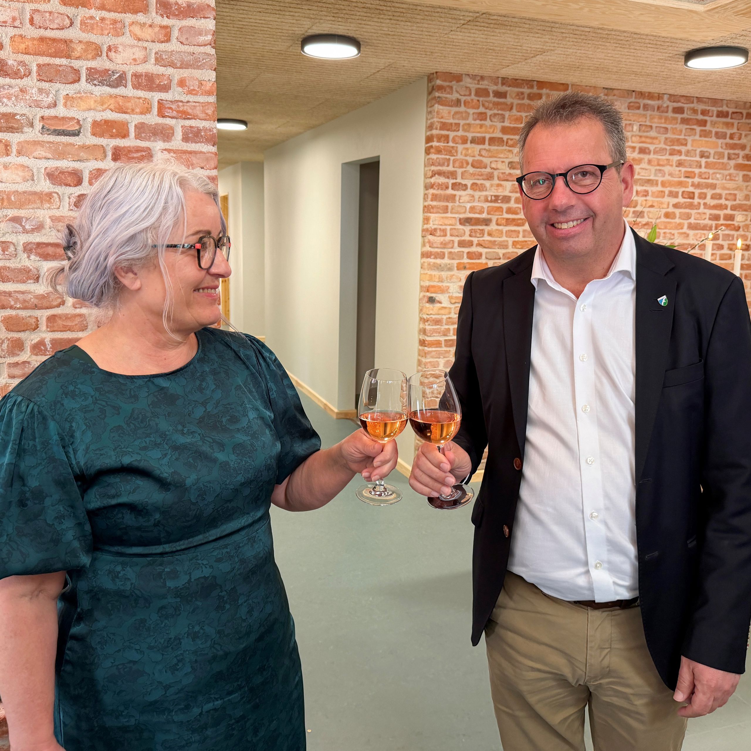 Udvalgsformand, Ulla Flintholm og borgmester, Christian Hem