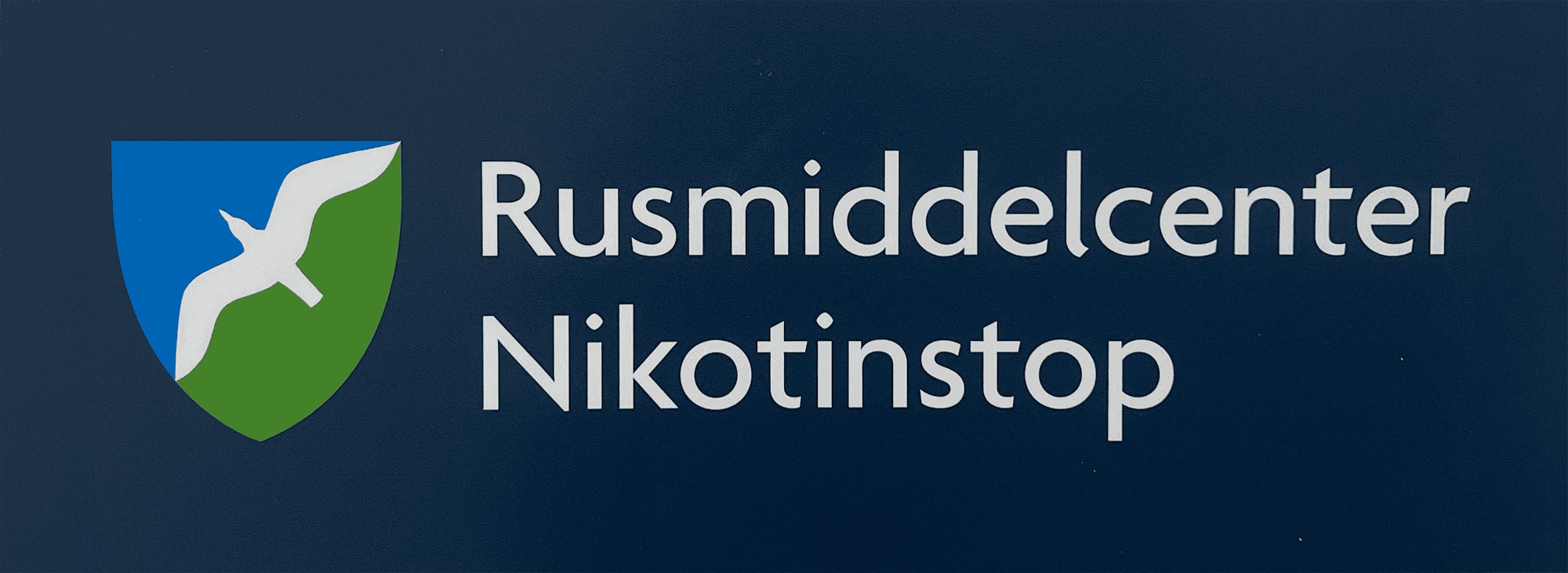 Skilt Rusmiddelcenter Nikotinstop