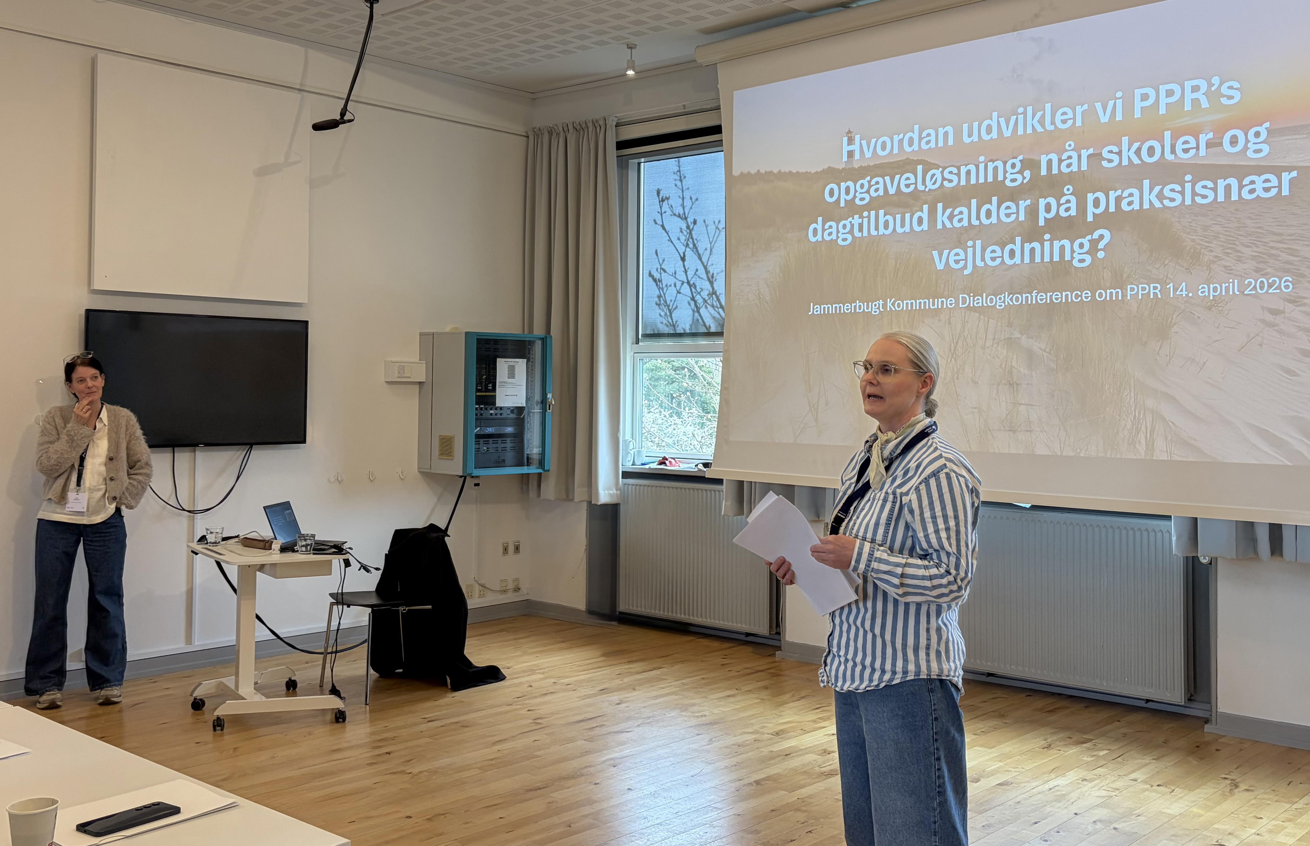 Pernille Skyum og Helle Nørgaard Pedersen holder oplæg på DPU